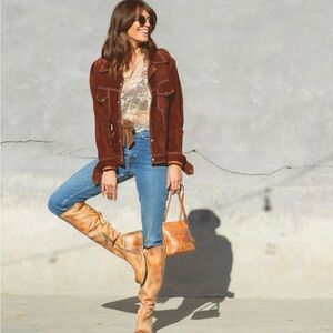 Bed Stu Manchester Knee High Leather Boots Size 7